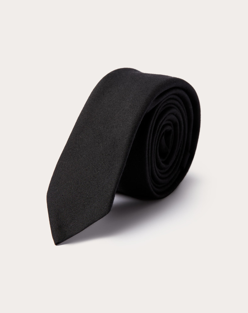 VALENTIE TIE IN WOOL AND SILK - 1