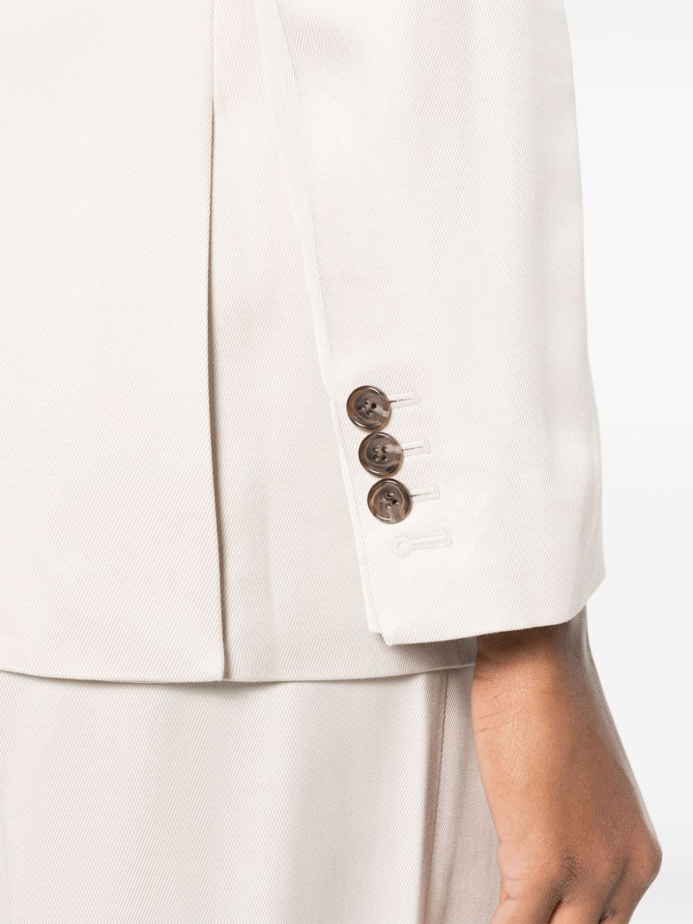 notched-lapels double-breasted blazer - 5