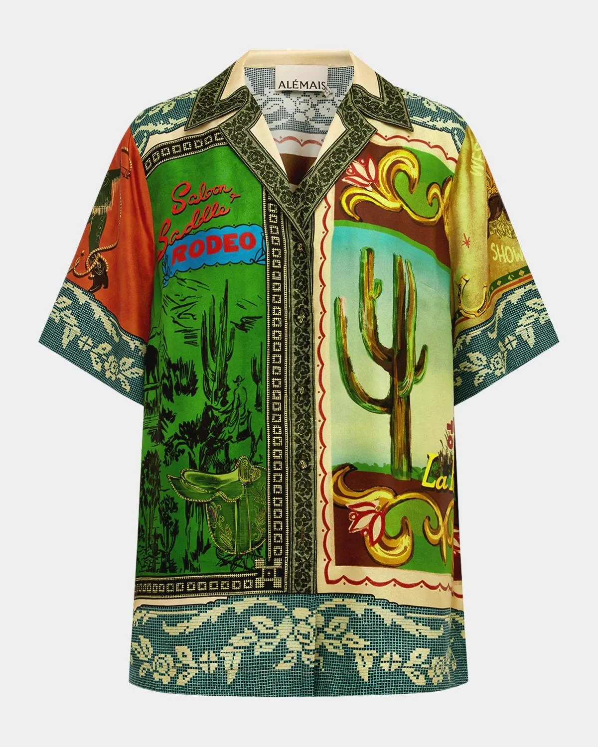 Ace Silk Button-Front Shirt - 1