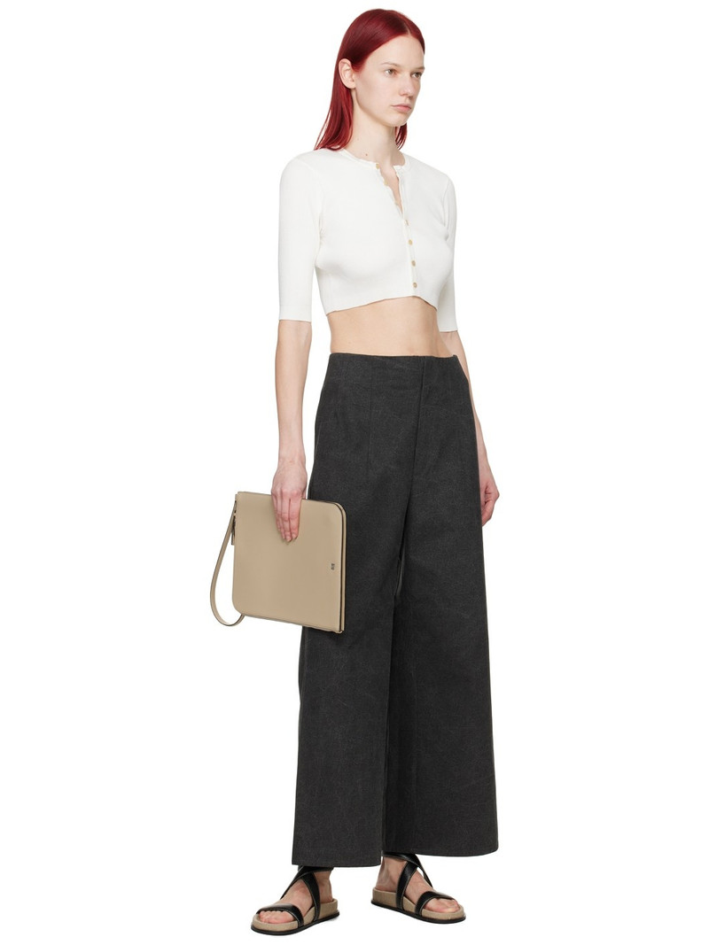 AURALEE White Short Cardigan outlook