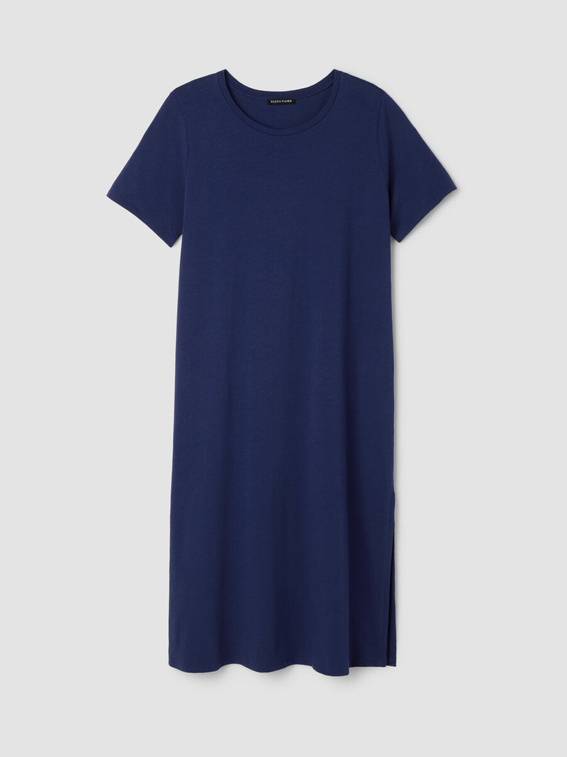 Cozy Organic Cotton Slub Tee Dress 1