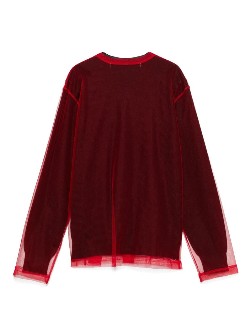 Comme Des Garçons overlay-mesh cardigan outlook