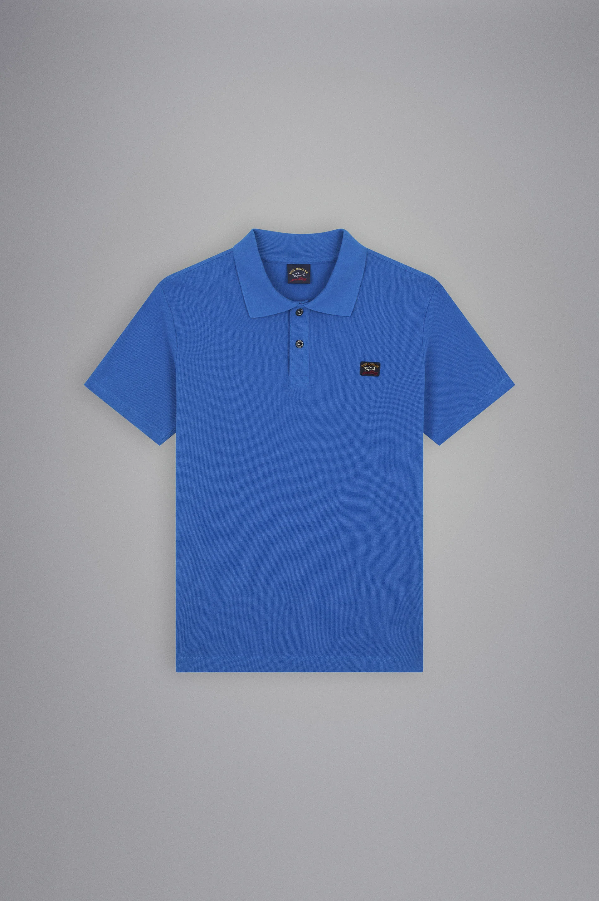 COTTON PIQUÉ POLO SHIRT WITH ICONIC BADGE - 1