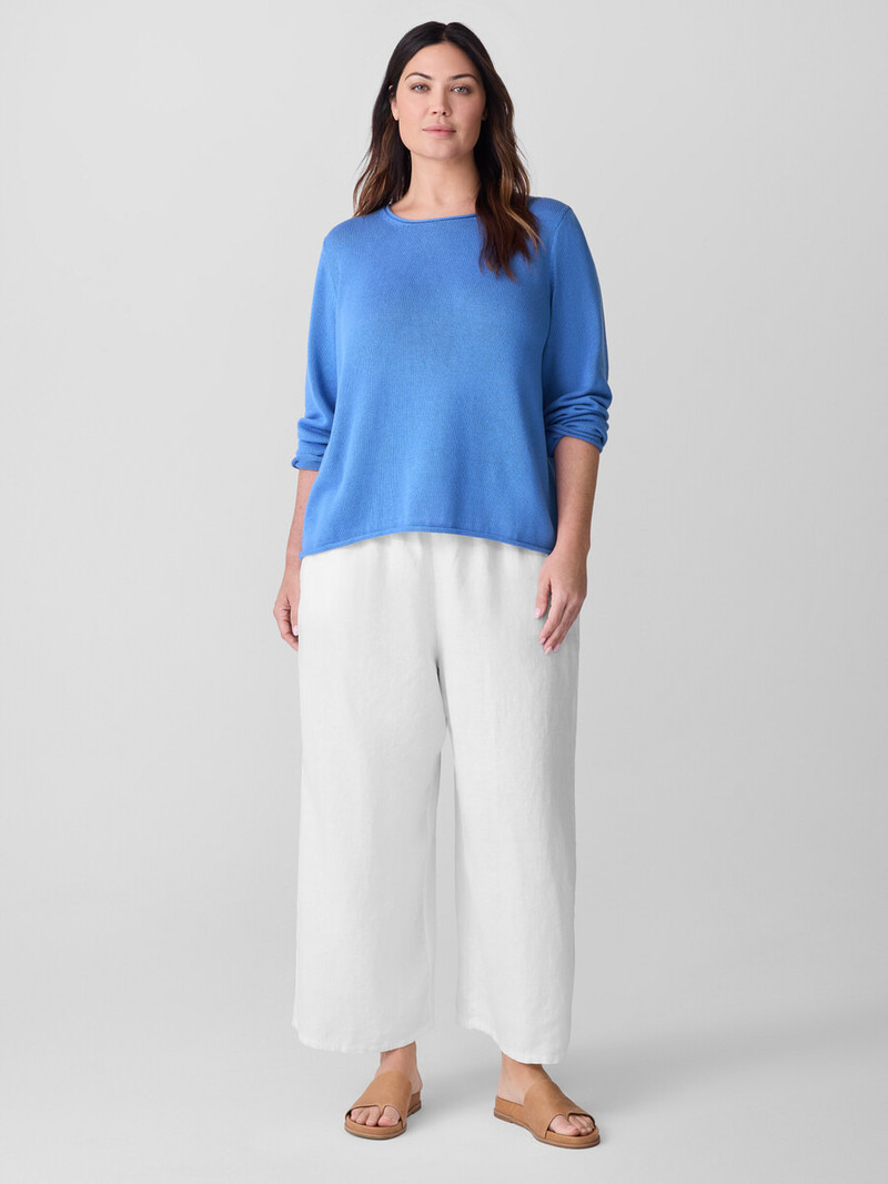 Peruvian Cotton Blend Jewel Neck Top 6