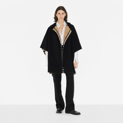 Burberry Cashmere Reversible Hooded Cape outlook