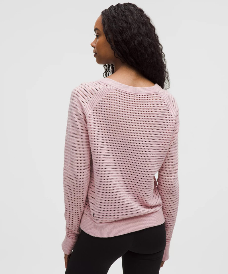 Pointelle-Knit Cotton Sweater 3