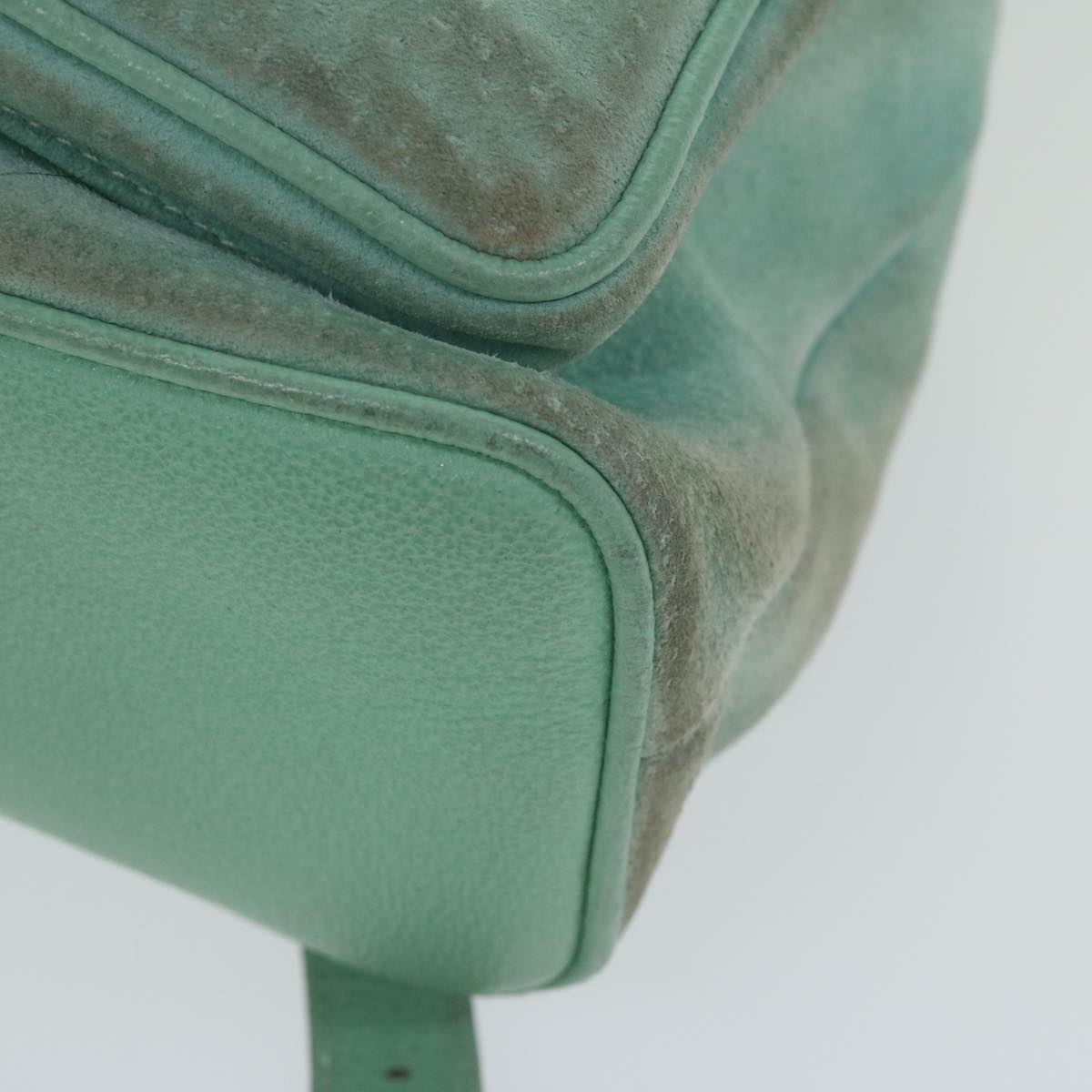 GUCCI Bamboo Backpack Suede Light Blue - 14