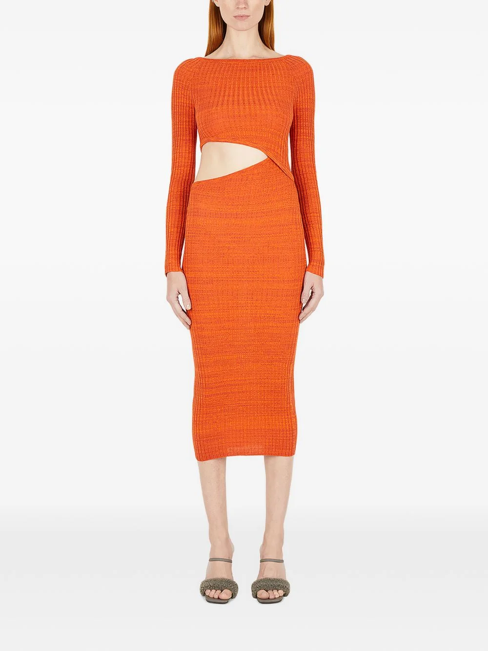 Origami cut-out midi dress - 1