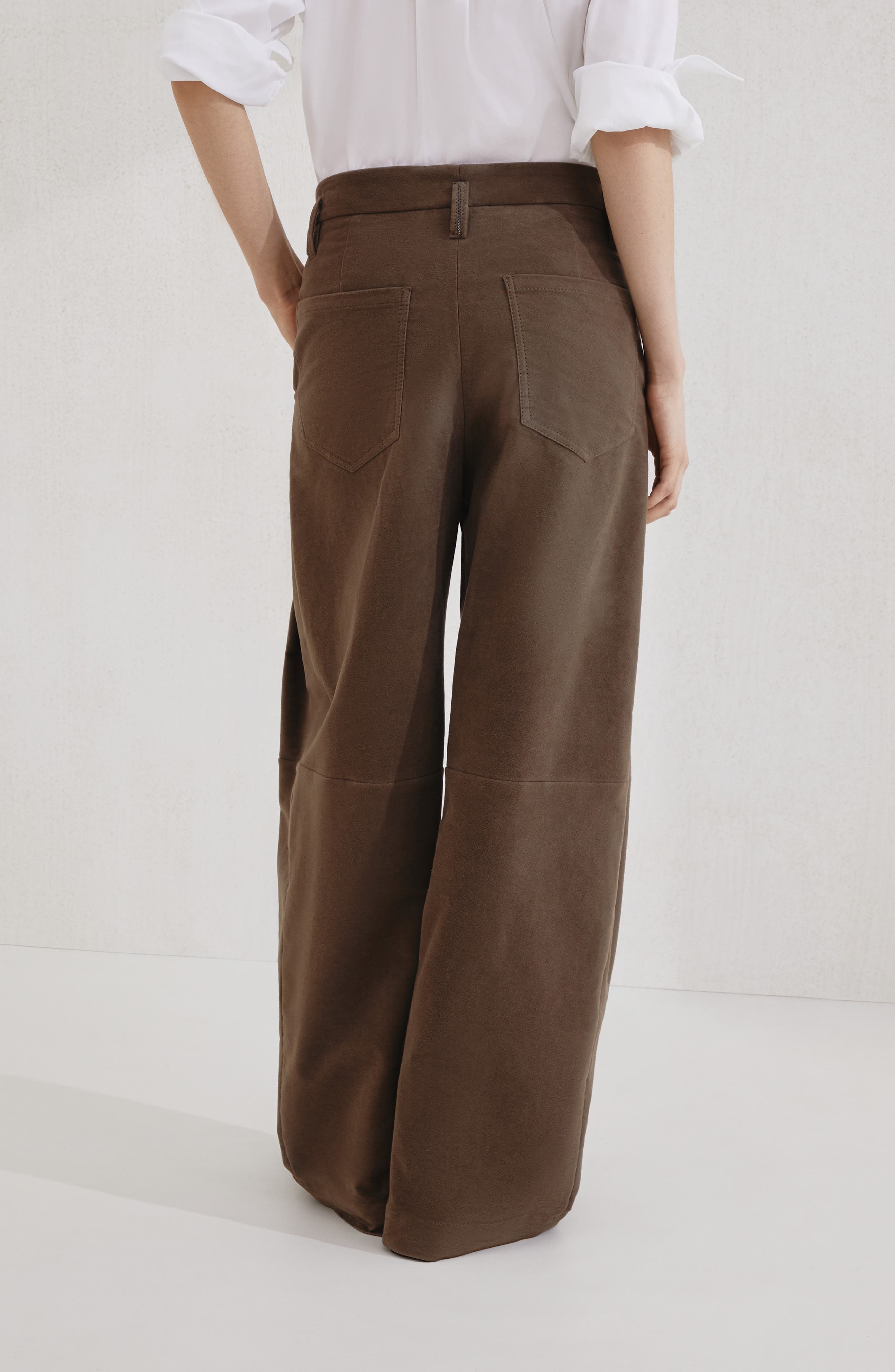 Brunello Cucinelli Barrel trousers in Brown at Nordstrom - 4