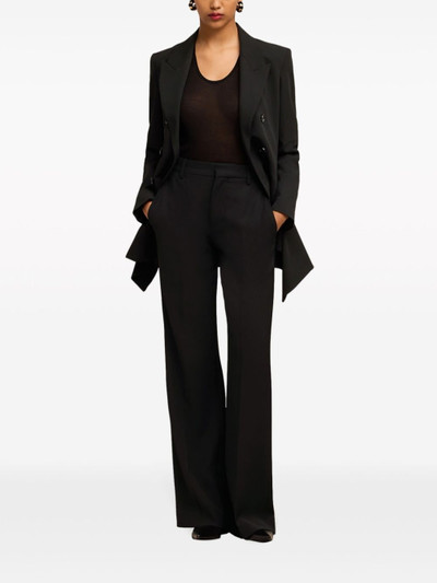 AMI Paris tailored high-rise flared trousers outlook
