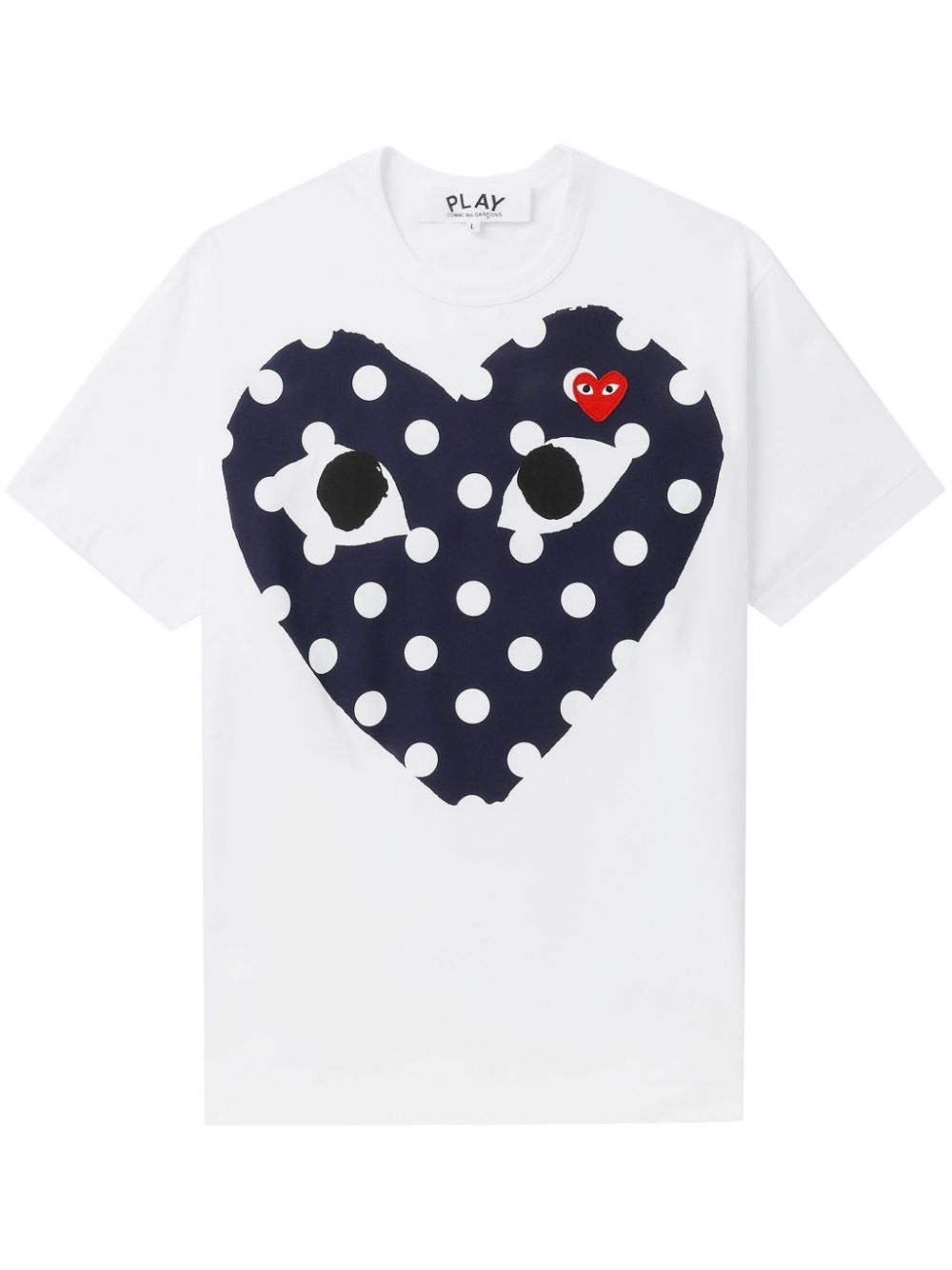 heart-print cotton T-shirt - 1