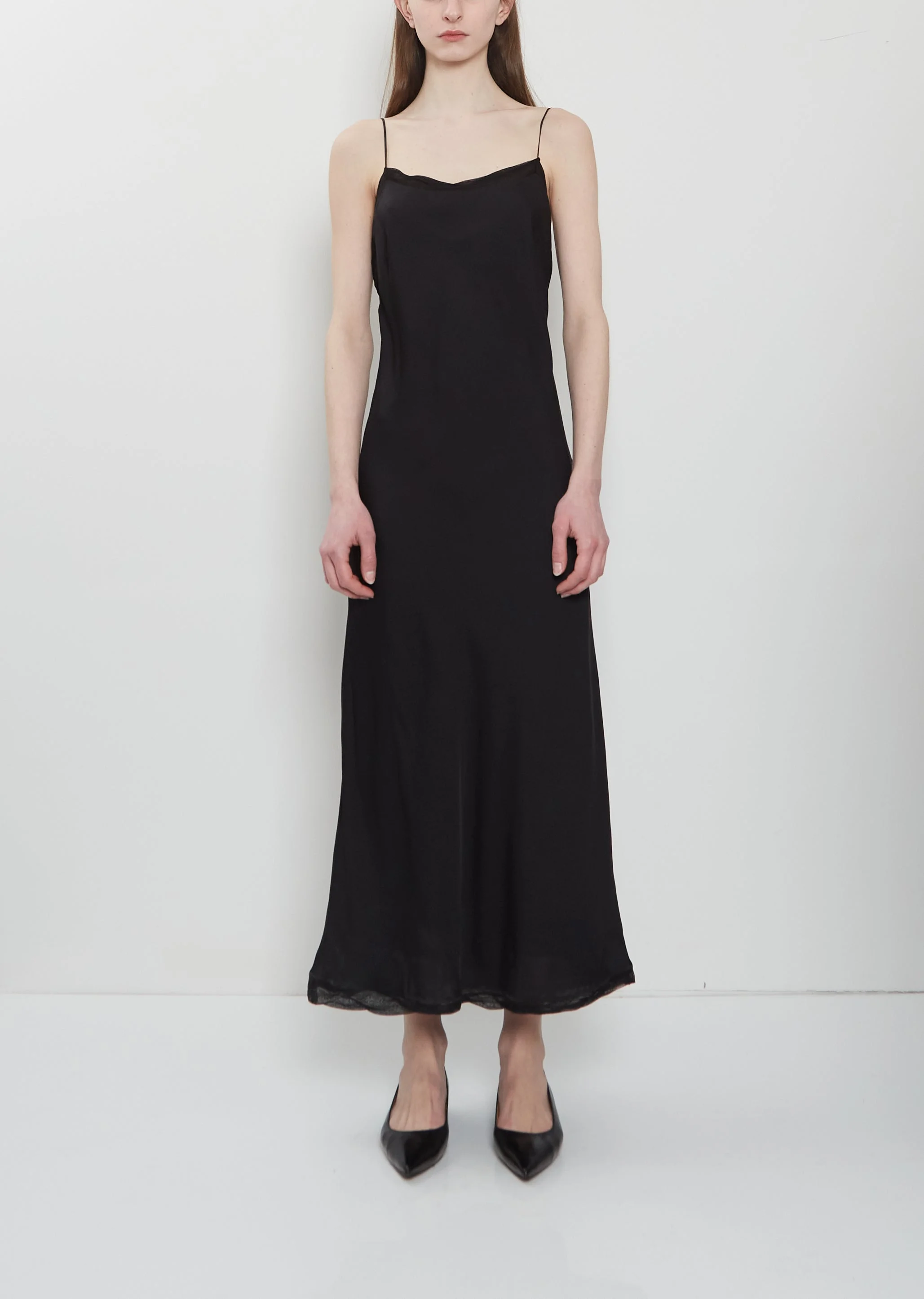 Silk Satin Slip Dress - 1