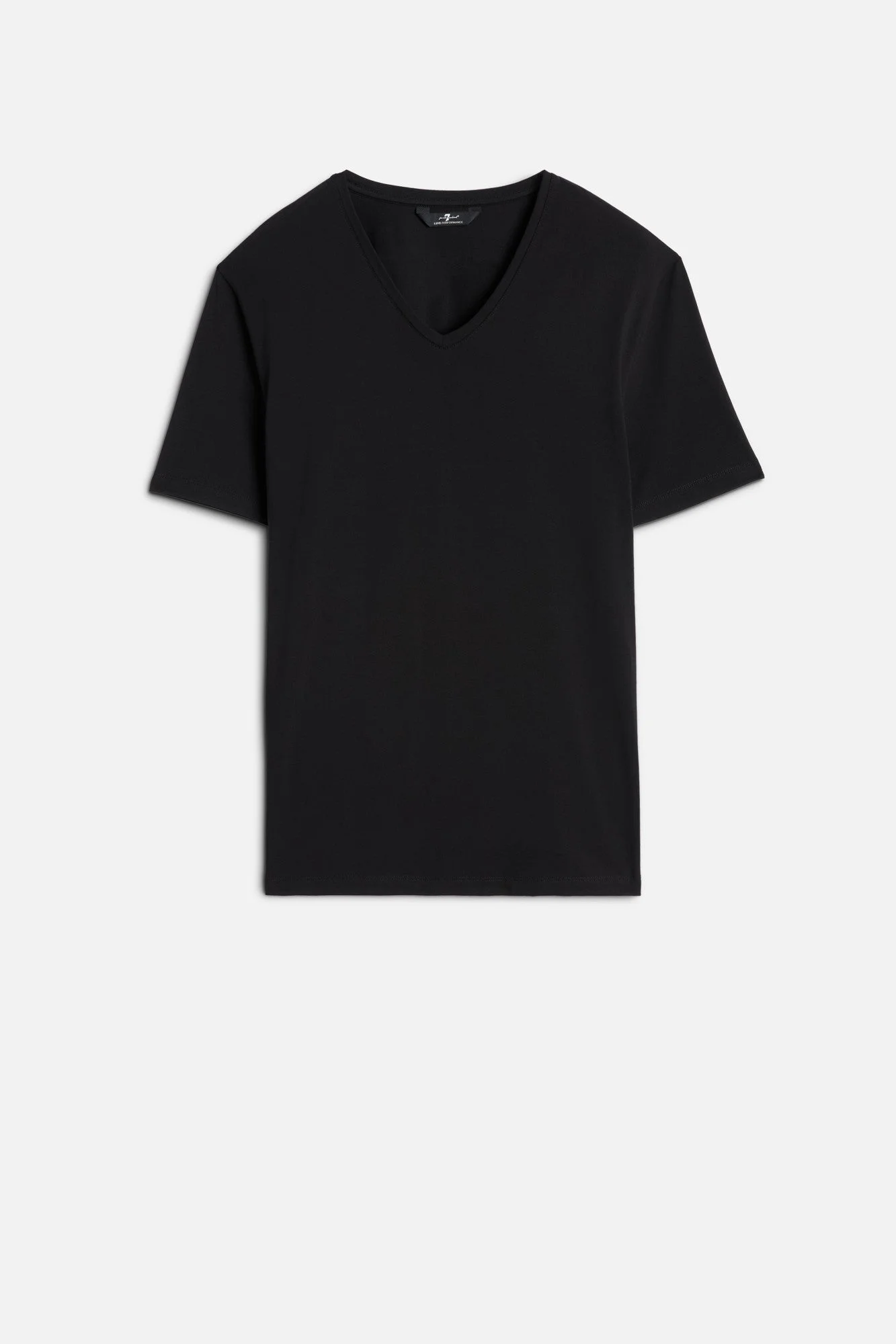 Luxe Performance V-Neck Tee in Black - 1