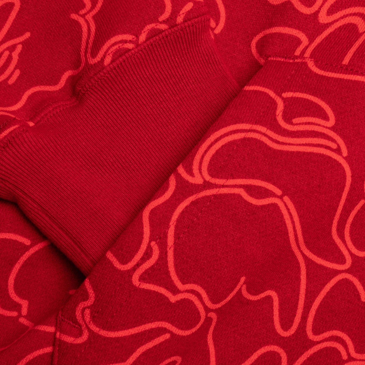 BAPE 30TH ANNIVERSARY LINE CAMO SHARK FULL ZIP HOODIE - RED - 5
