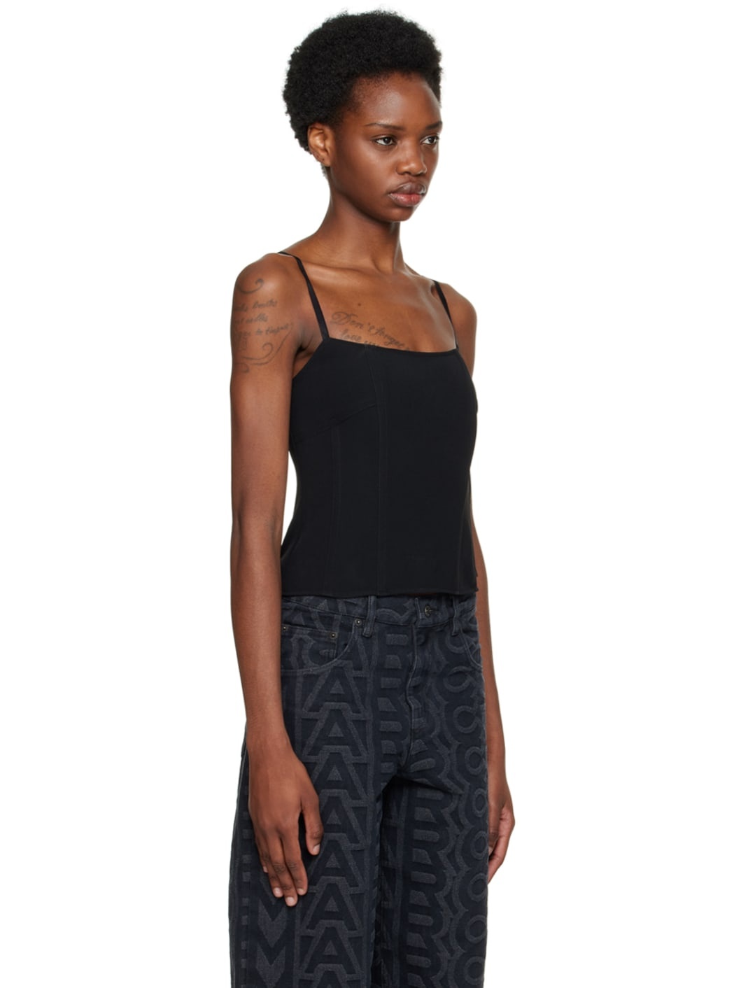 Black 'The Structured' Camisole - 2