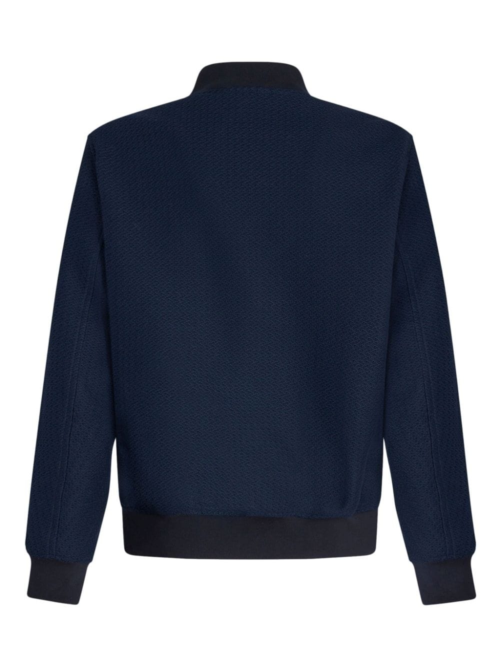 textured cotton bomber jacket - 7