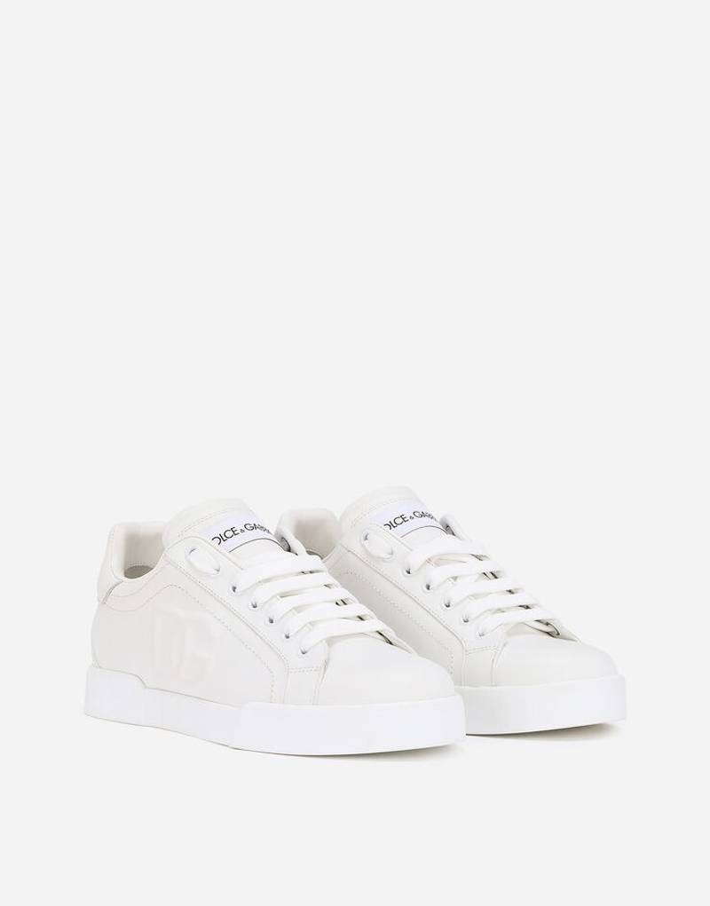 Dolce & Gabbana Calfskin Portofino sneakers with DG logo outlook