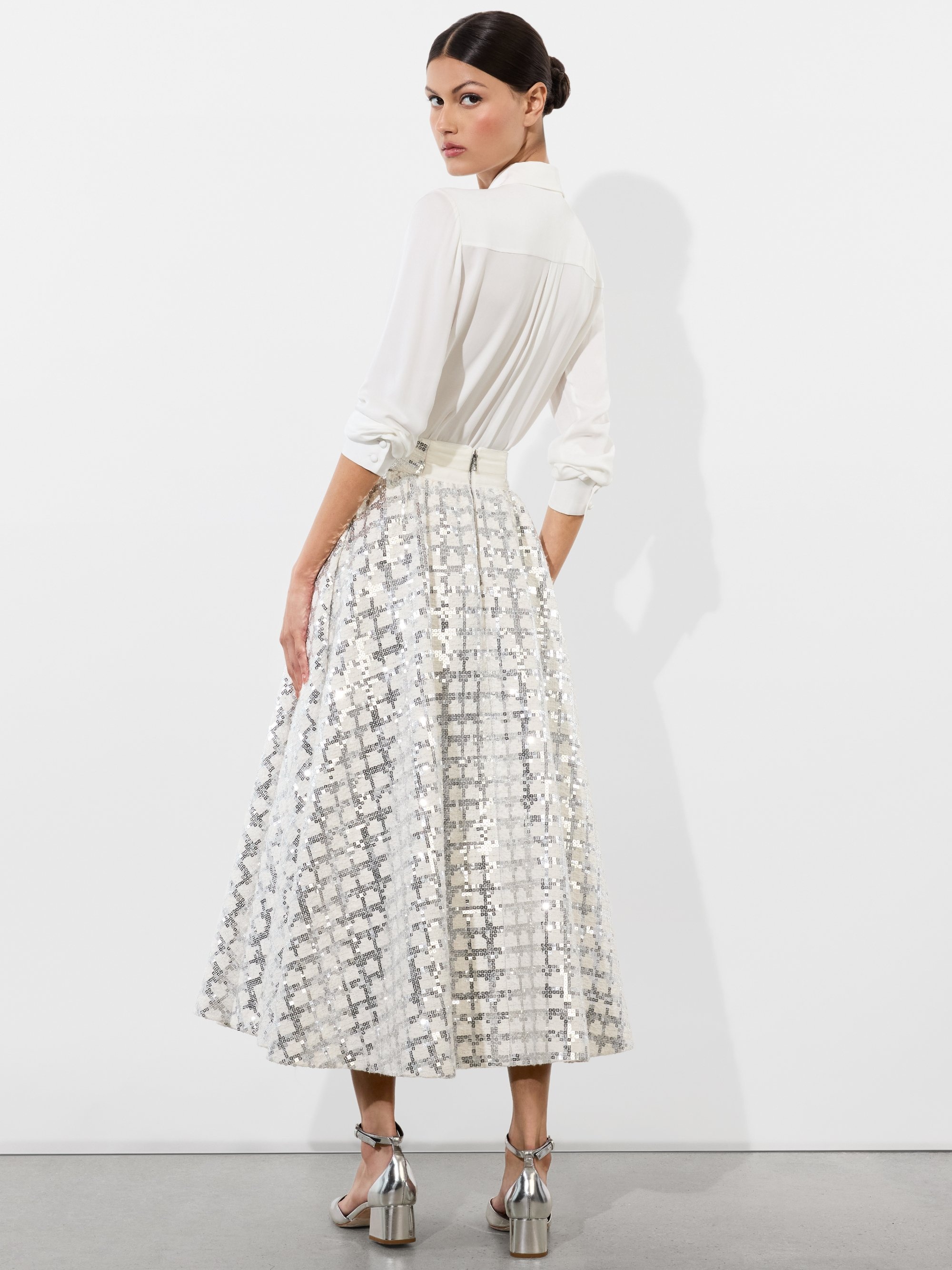 WILLA PLACKET TOP WITH EMBELLISHED BOW DETAIL - 4