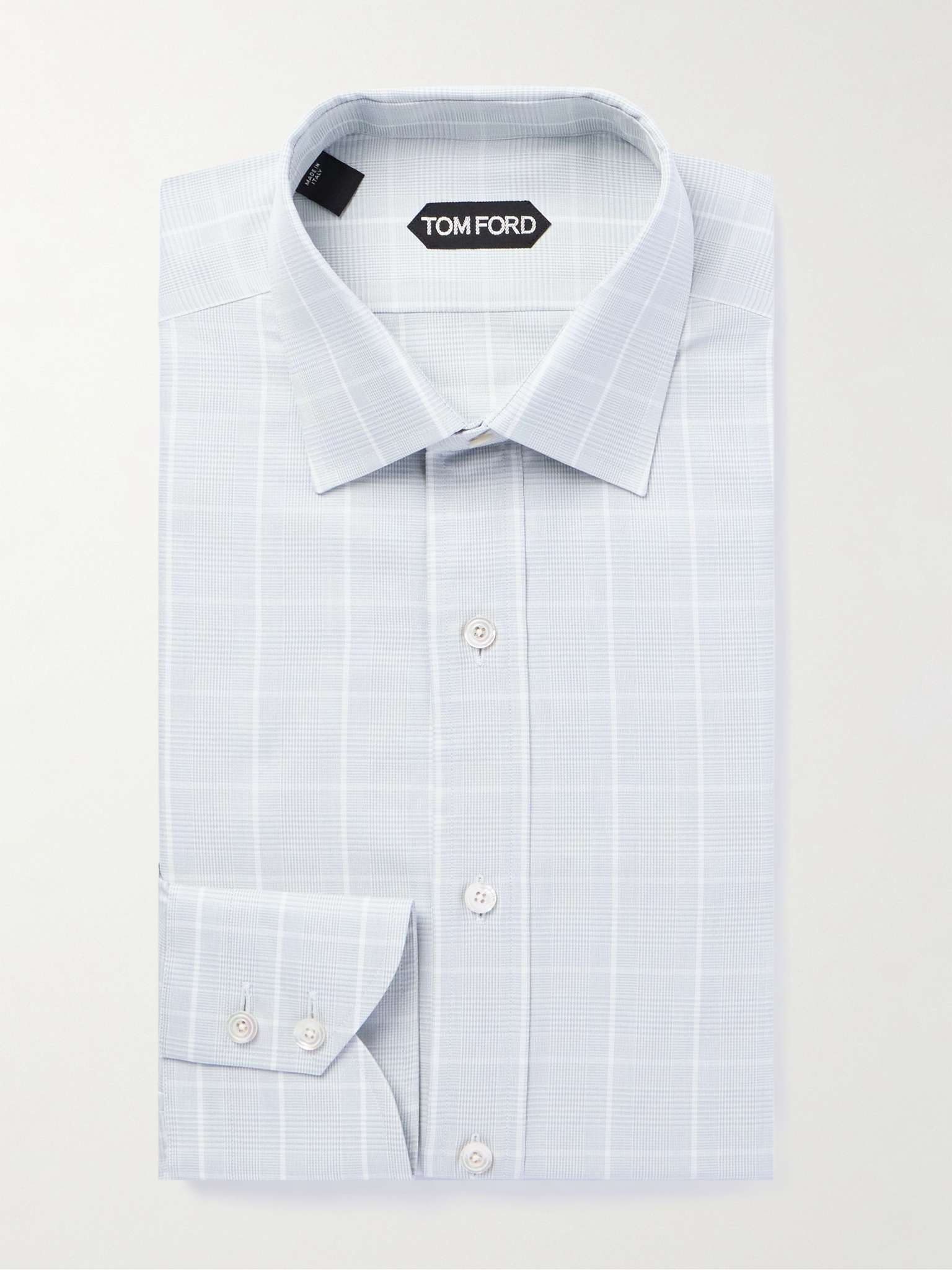 Prince of Wales Checked Cotton-Poplin Shirt - 3