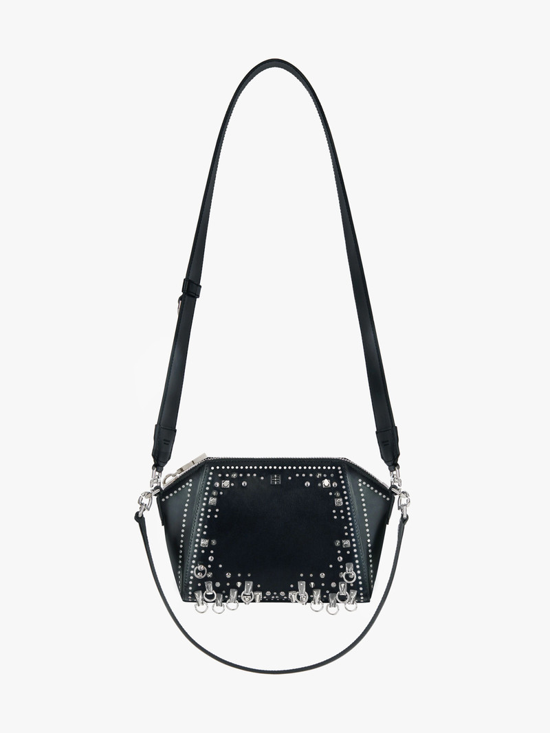 XS ANTIGONA BAG IN LEATHER WITH STUDS 3
