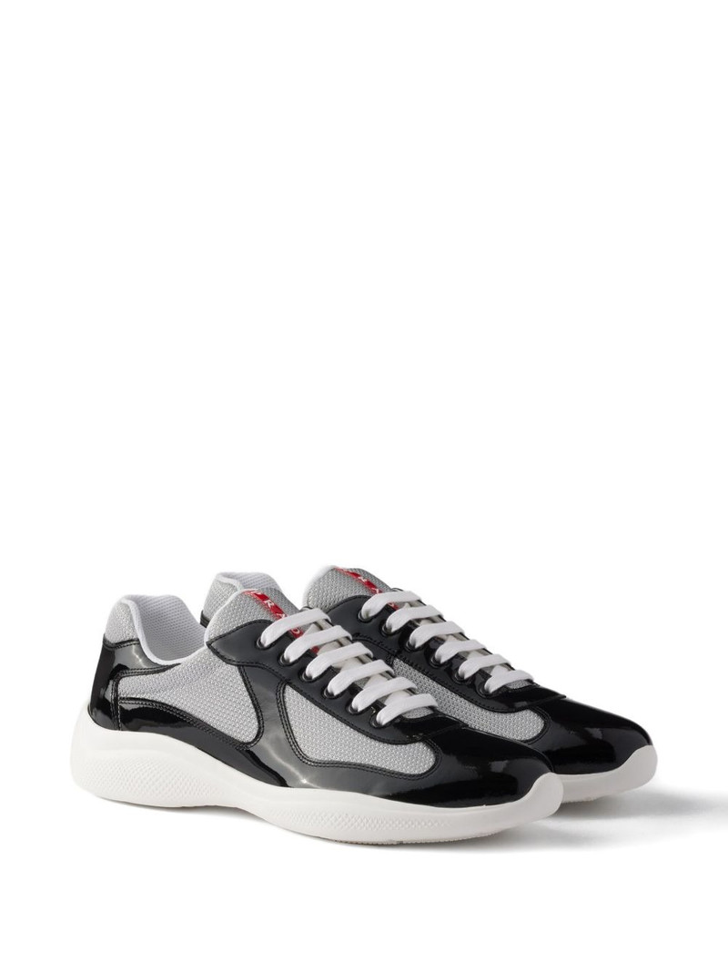 Prada patent-leather sneakers outlook