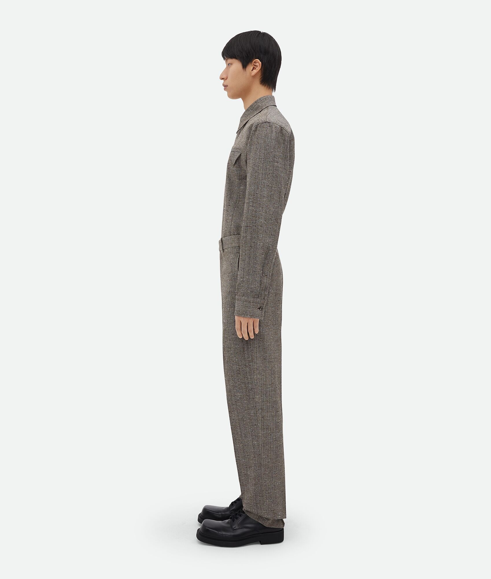 Viscose And Silk Straight Leg Pants - 2
