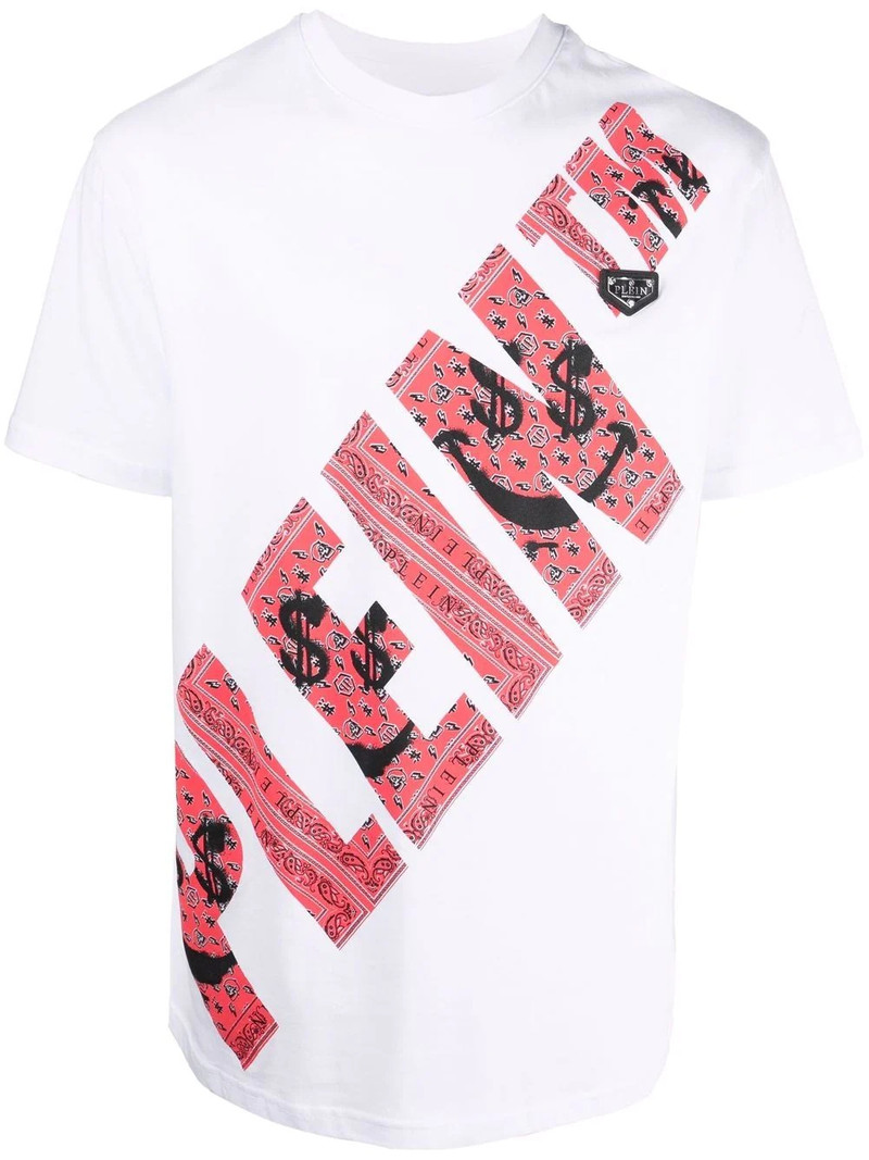 graffiti-print round neck T-shirt 1