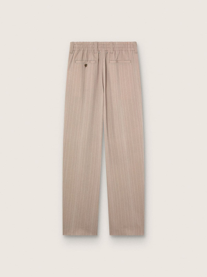 Golden Goose Men’s pants in gray wool blend with pinstripe motif outlook