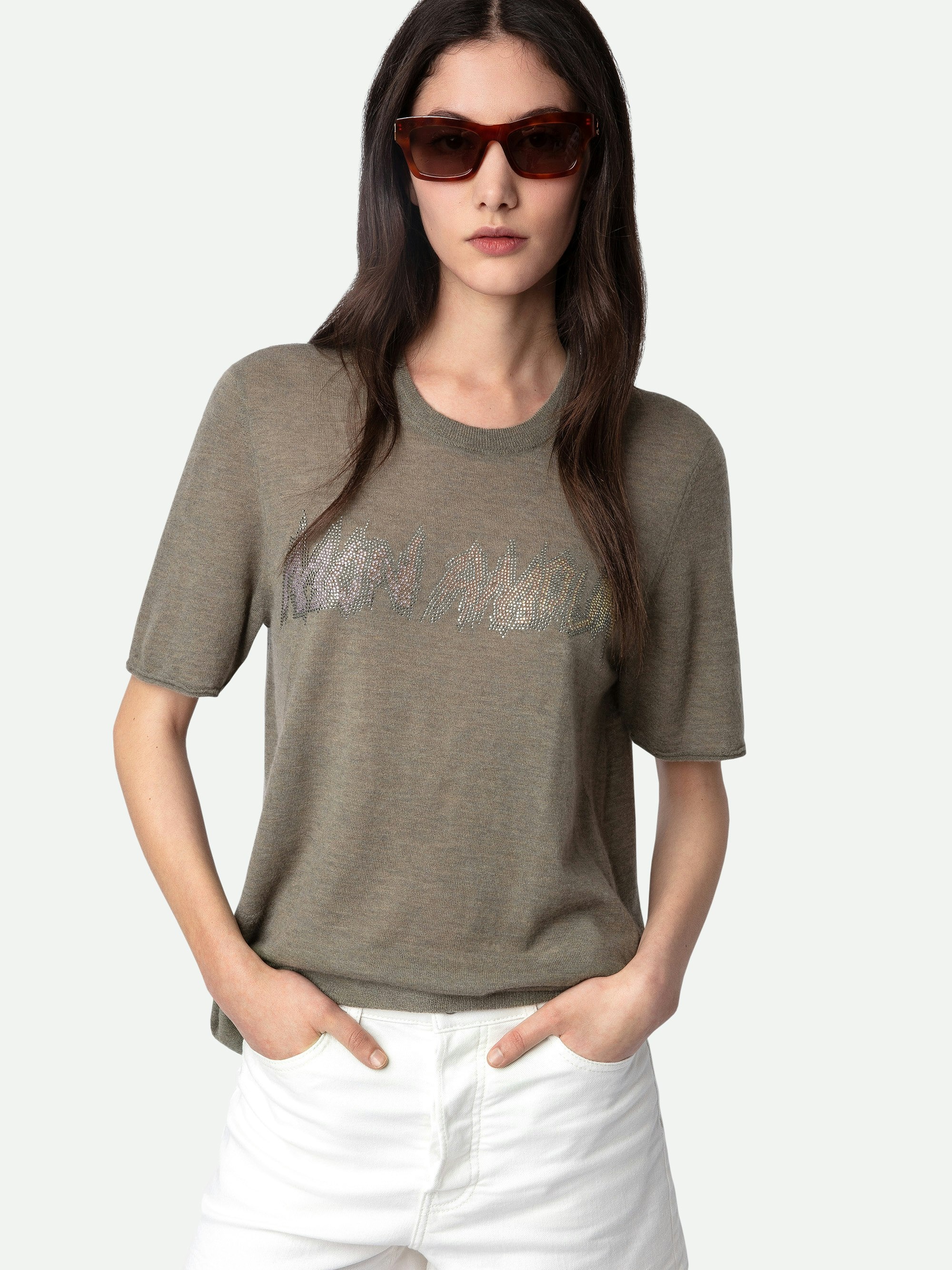 Ida Mon Amour Diamanté Cashmere Sweater - 5
