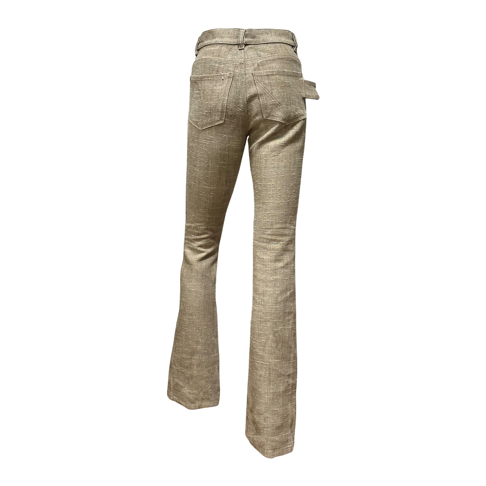 BOTTEGA VENETA Pre Fall 2019 High Waisted Linen Pants - 2