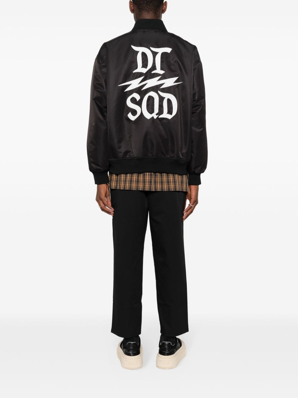 DSQD Team logo-print bomber jacket - 2