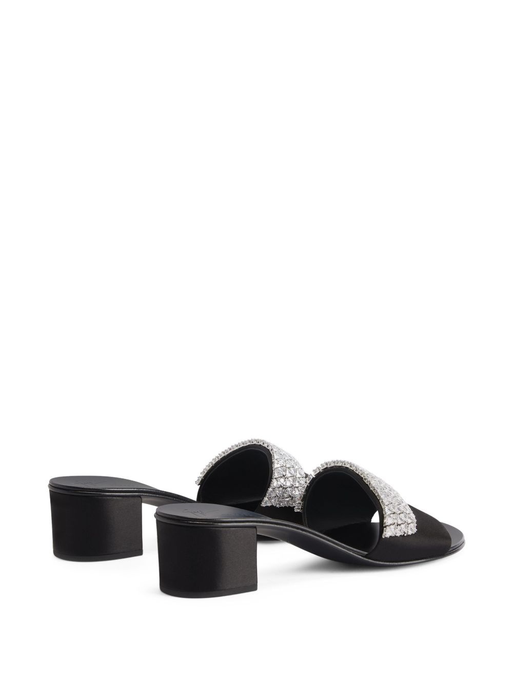 Tesy 40mm rhinestone mules - 3