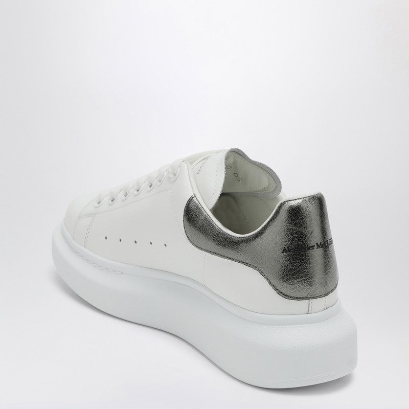 Alexander Mcqueen White And Silver Oversized Sneakers Women - 4