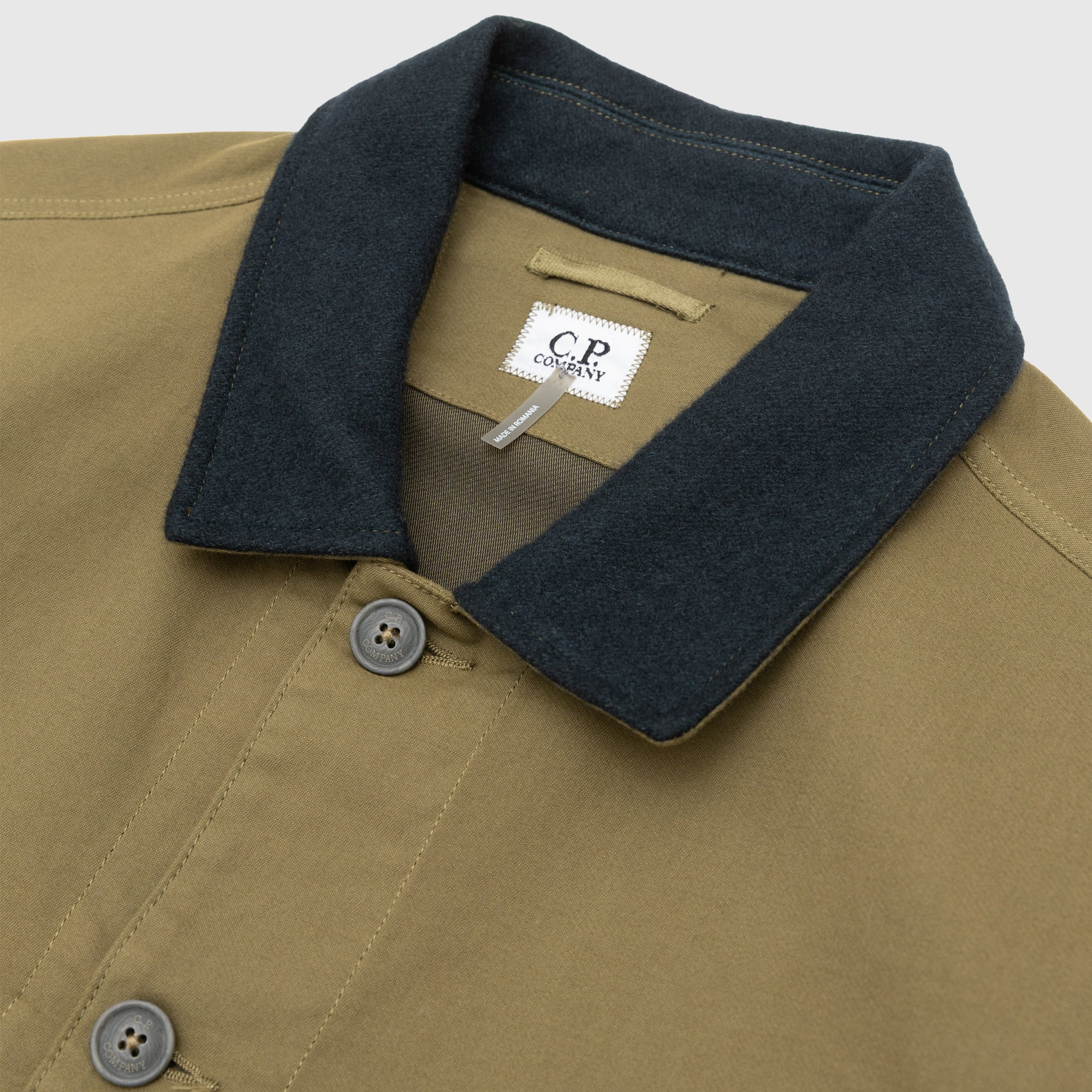 COTTON/ NYLON DOUBLE SATIN LENS UTILITY OVERSHIRT - 2