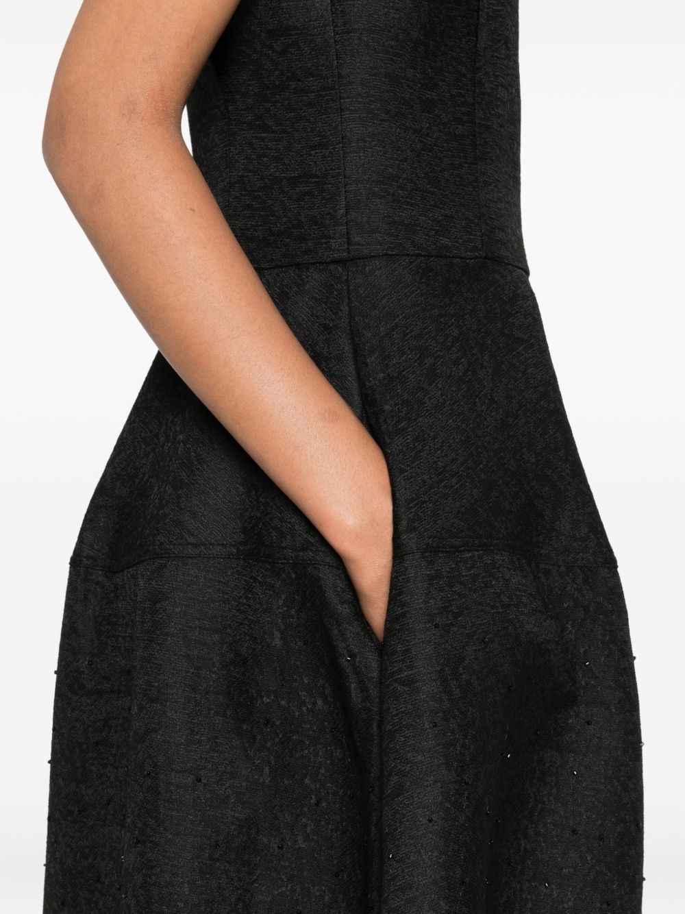 bead-embellished sleeveless dress - 5