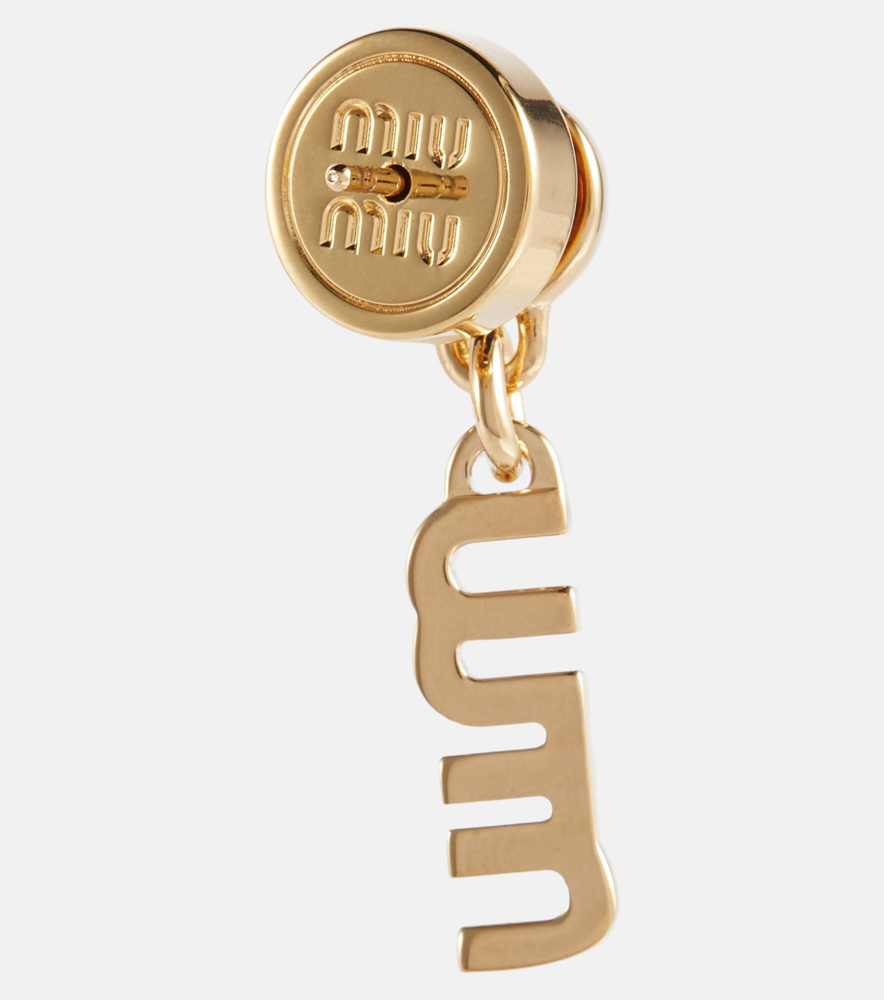 Logo drop earrings - 5