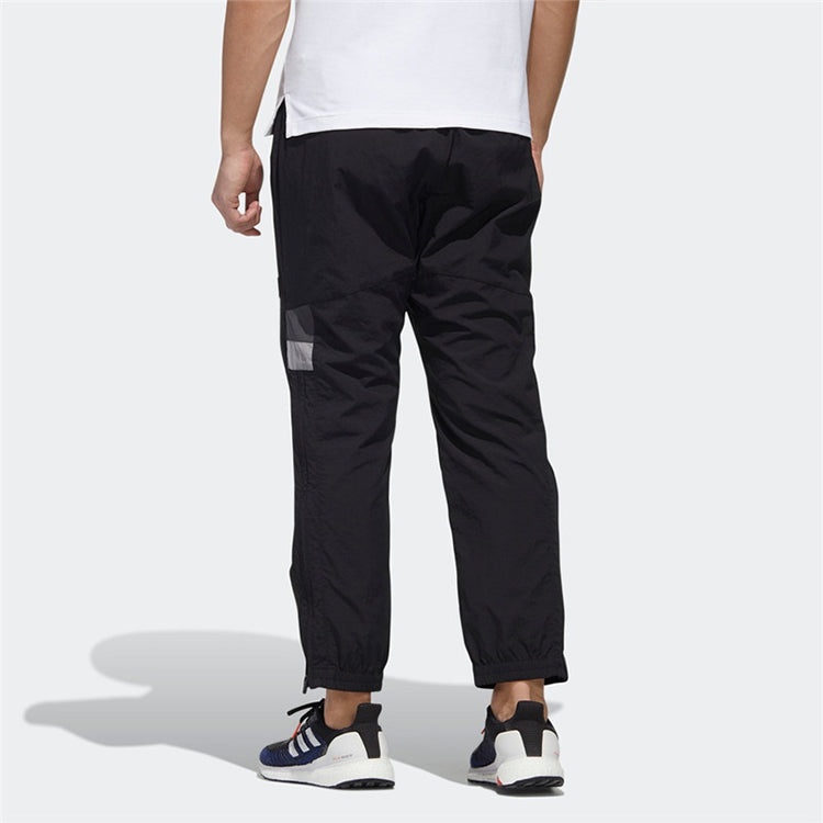 Men's adidas logo Casual Black Sports Pants/Trousers/Joggers GM4437 - 4