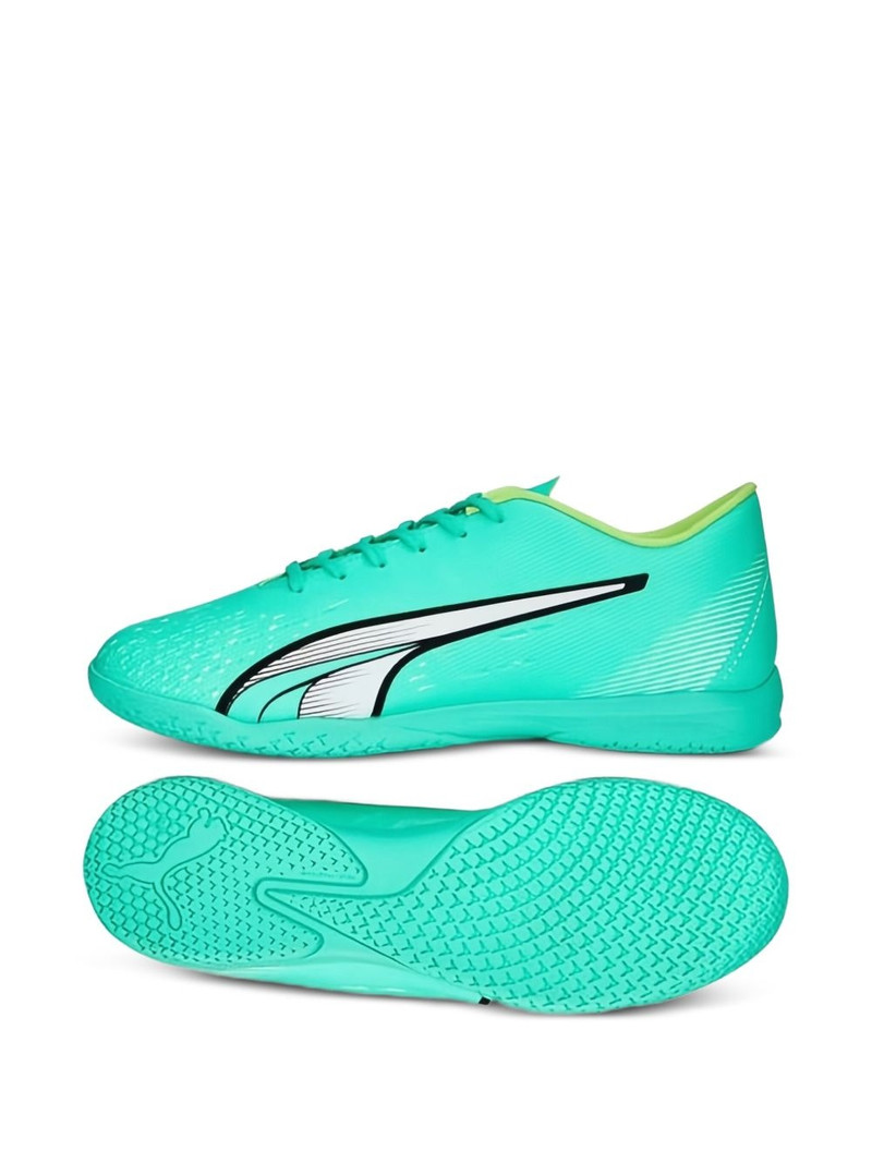 PUMA Ultra Play IT Indoor "Peppermint/White" soccer cleats outlook