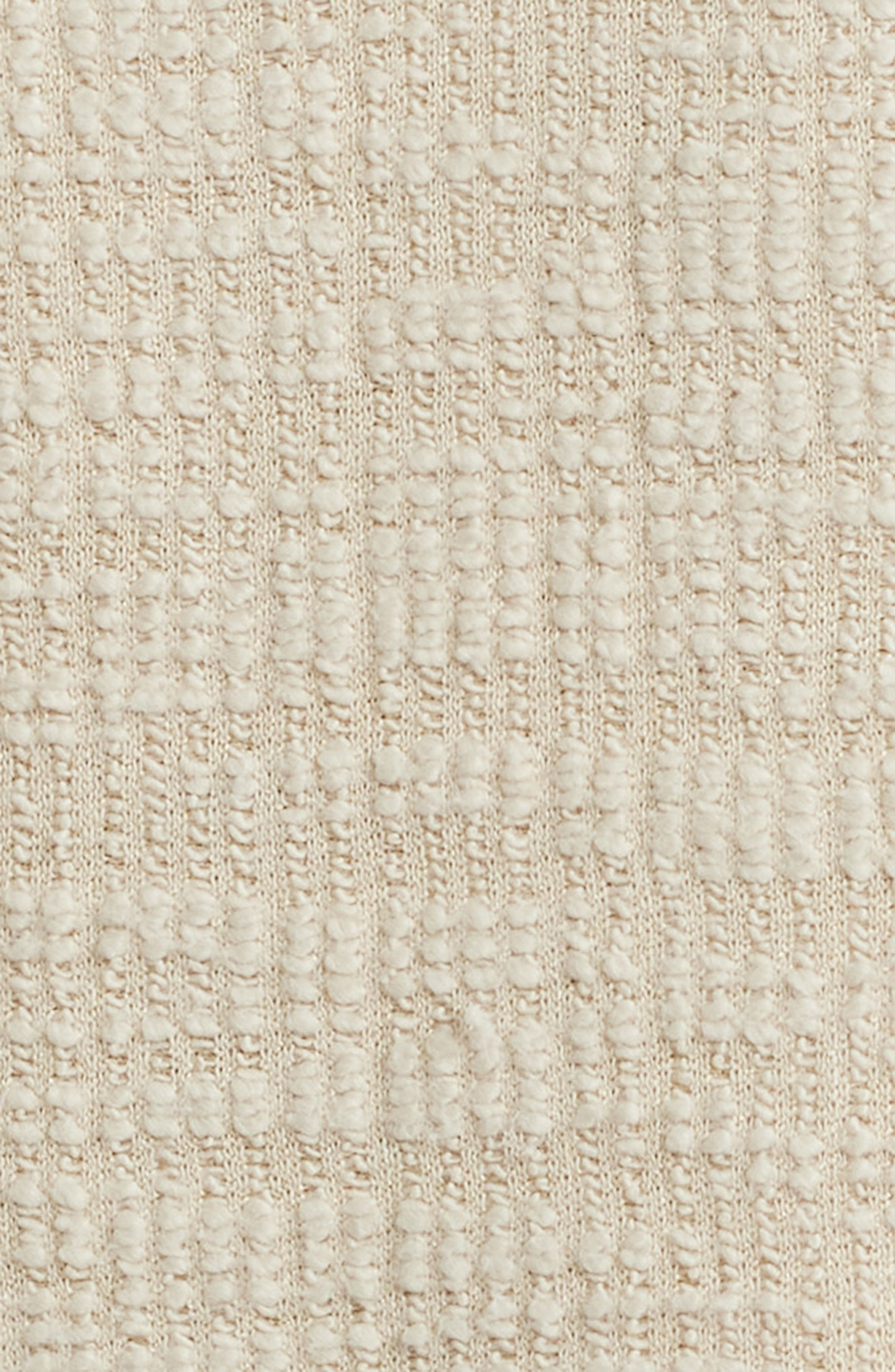 NN07 Nat 3520 Organic Cotton Blend Bouclé T-Shirt in Ecru at Nordstrom - 6