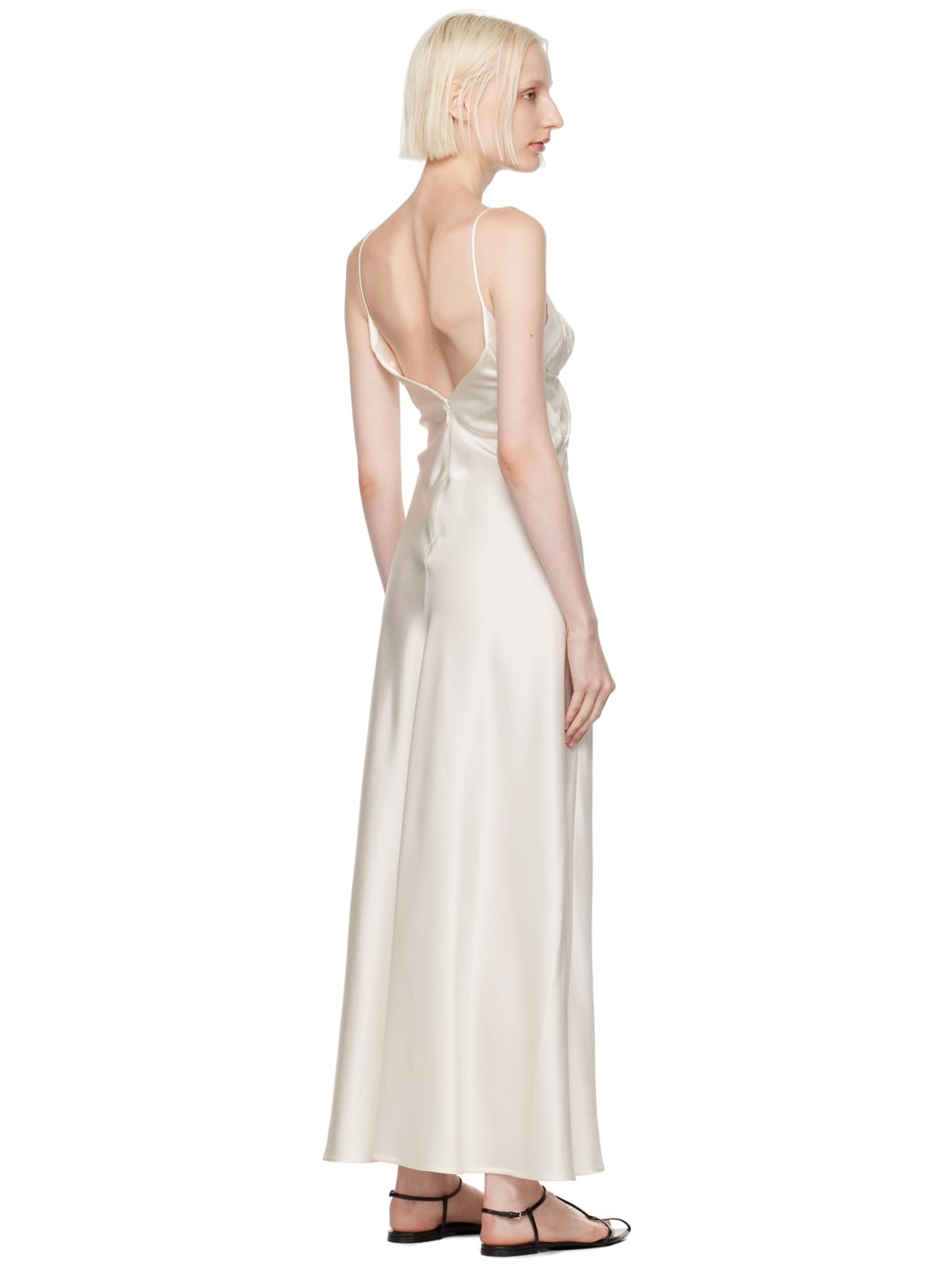 Off-White Evening Maxi Dress - 3