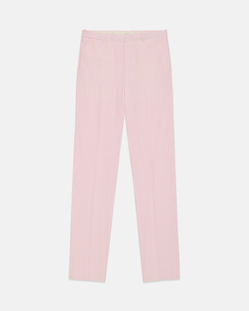 J. PRESS MADE-IN-CANADA PINK STRIPE SEERSUCKER TROUSER outlook