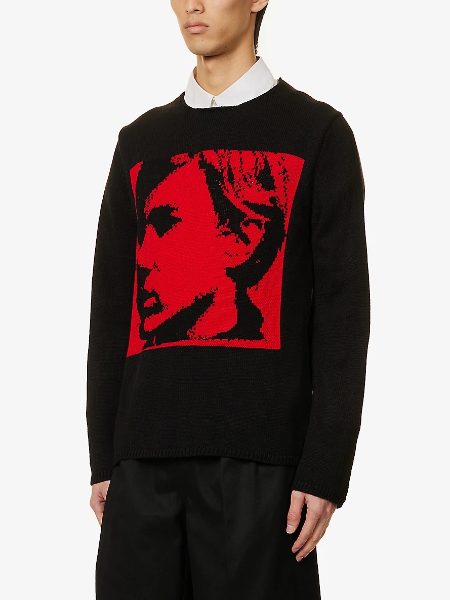 Andy Warhol intarsia-motif knitted jumper - 3