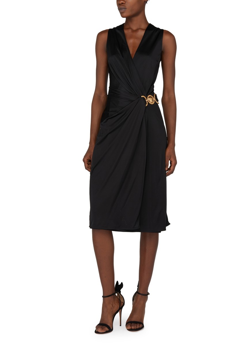 Draped mid-length dress - 2