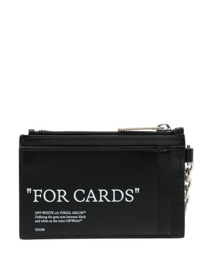 Off-White For Cards leather cardholder outlook