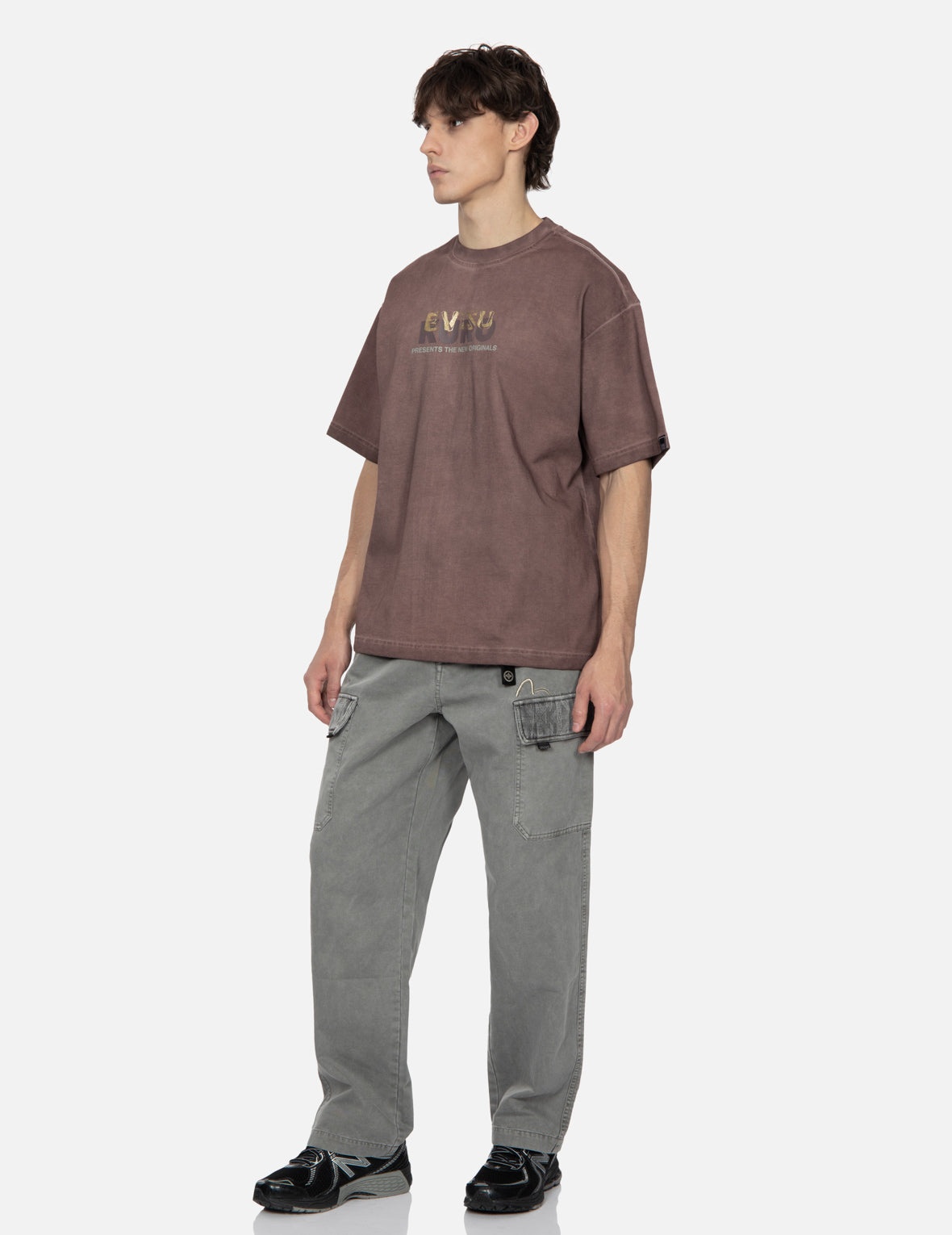 Spray Dyed Multi Logo Print Loose Fit T-shirt - 3