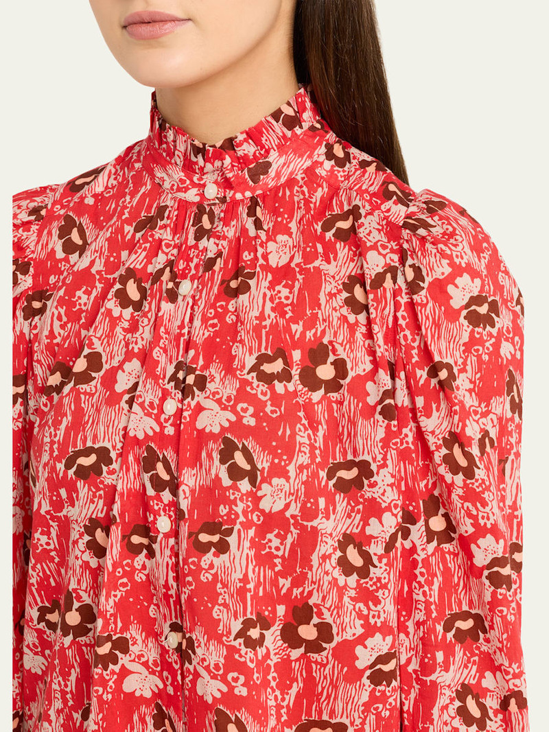 Artemis Printed Long-Sleeve Blouse 5