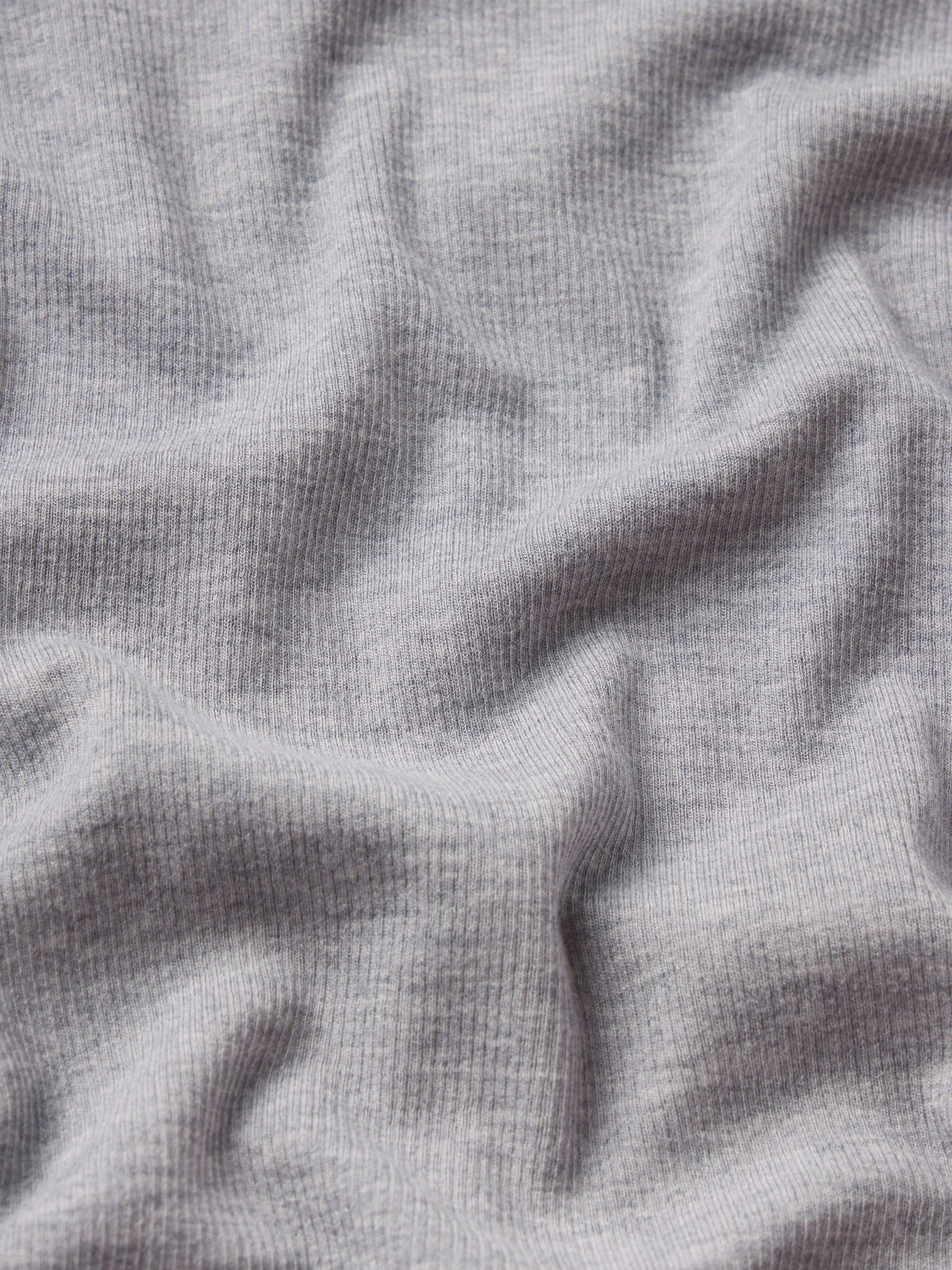 The Rib Baby Tee in Heather Grey - 7
