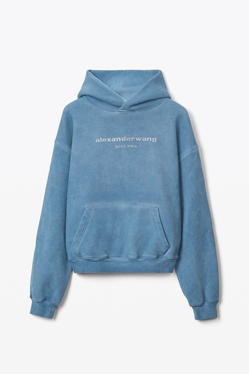 HOTFIX LOGO HOODIE IN CONDENSED FLEECE 1