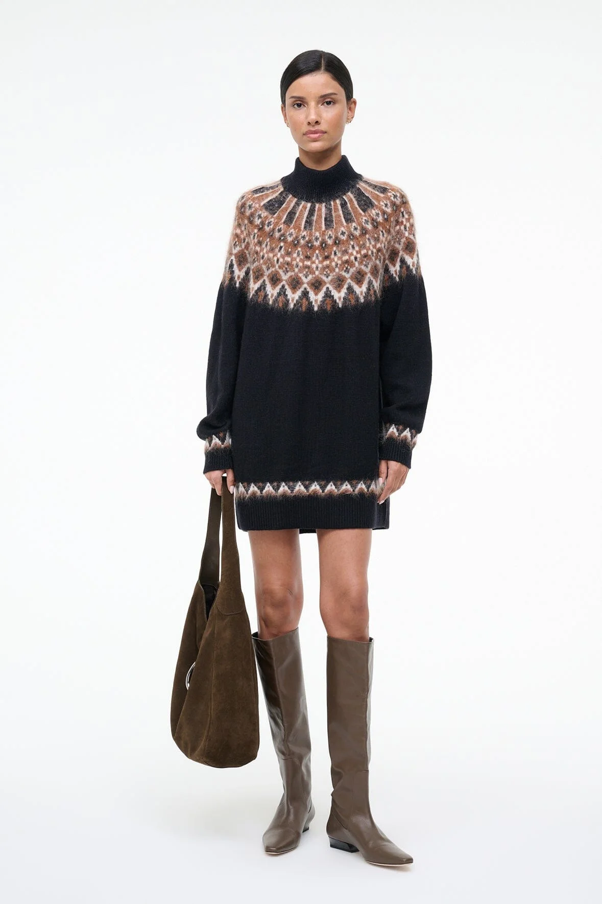 STAUD LIZA SWEATER DRESS ZERMATT - 1