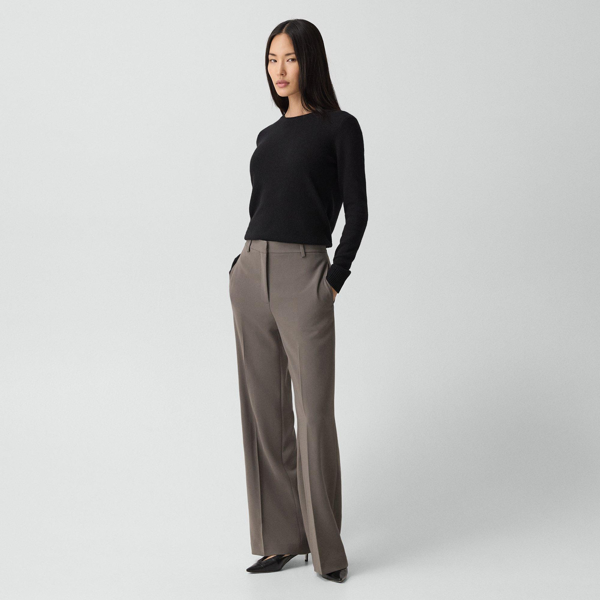 Straight Pant, 32'' in Admiral Crepe - 3
